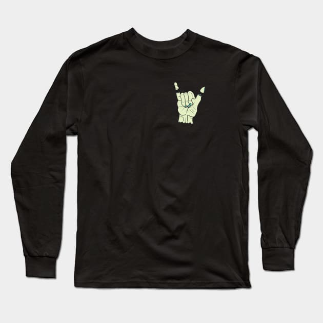 Shaka Bruh! Long Sleeve T-Shirt by CalebLindenDesign